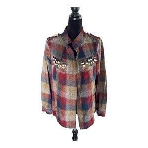 Cabi Dressy Lightweight Jacket/Flannel Shirt. Size Large